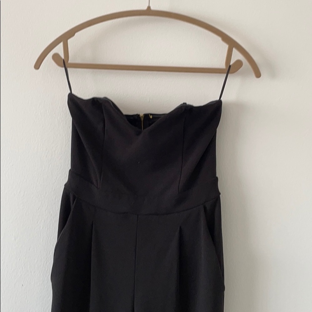 Express Sweetheart Neckline Strapless Jumpsuit - Picture 3 of 9
